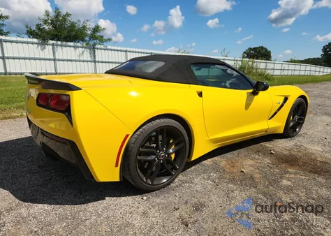 2014 Chevrolet Corvette Stingray Z51 2Lt z USA, uszkodzony, nr VIN 1G1YK3D72E5120696